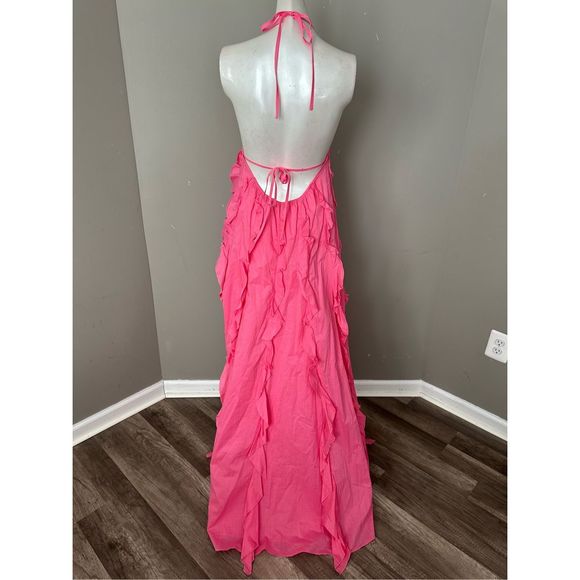 Staud Marika Ruffled Halter Gown - Picture 7 of 10